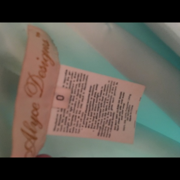 Homecoming / pageant dress seafoam green with wrap - Picture 5 of 8